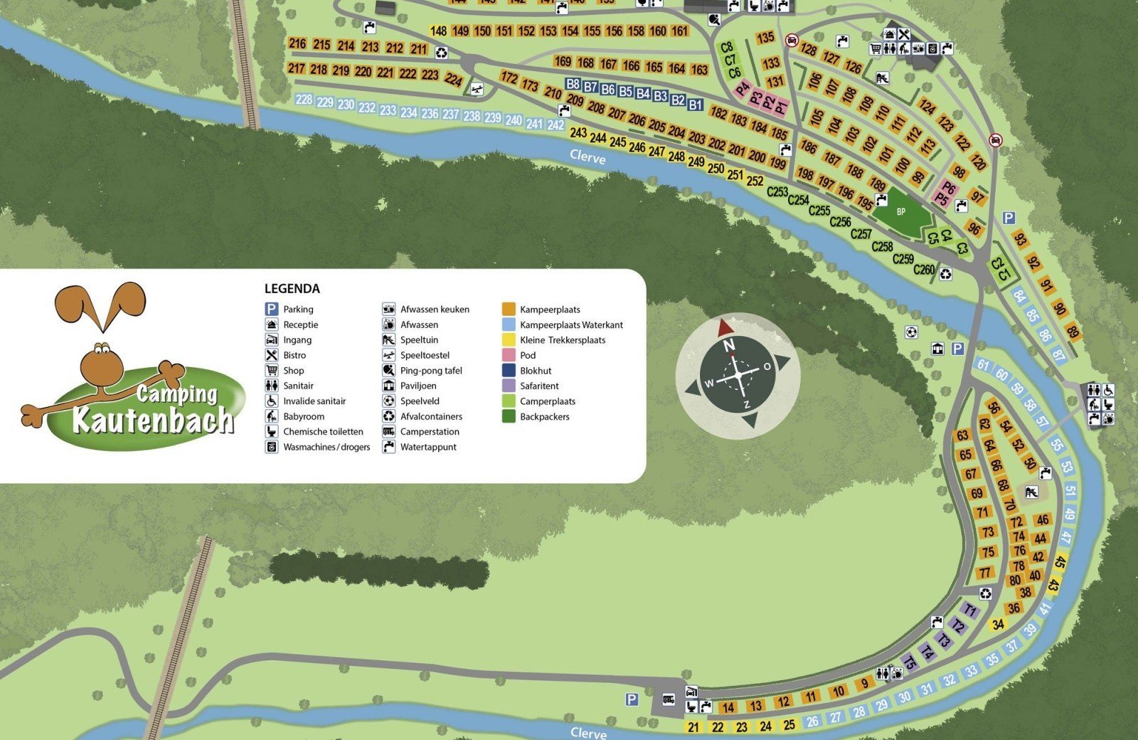 Plattegrond Camping Kautenbach