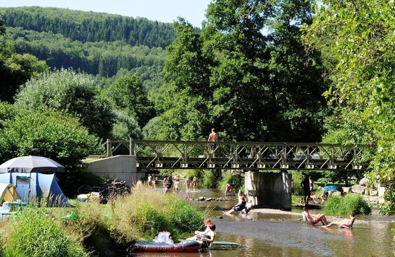Stellplatz Luxemburg direkt am Bach